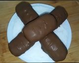 A picture of step 5 of Bounty Bar Chocolates.