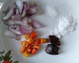 Foto langkah ke 1 dari resep Cacapan Asam Iwak Asin Telang.