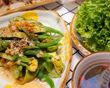 Hình bước làm 4 của món Bí nụ xào tỏi