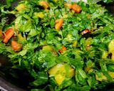 A picture of step 4 of Green Amaranth Mix Vegetable Sabzi.