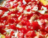 Gambar langkah 2 resipi Pizza Telur.