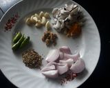 A picture of step 1 of Breadfruit Curry.
