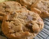 A picture of step 3 of Sunshine's peanut butter chocolate chip cookies.