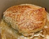 Svéd 🇸🇪 hagyományos borjúsült "kalvstek" roquefort-os és feket recept fázis 1 fotója