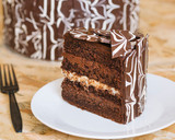 Foto del paso 16 de la receta: Tarta láminas de chocolate bicolor