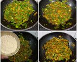 A picture of step 2 of Spring Onion Besan Sabji.
