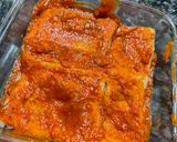 A picture of step 5 of Baked Veg. Bread Lasagna.