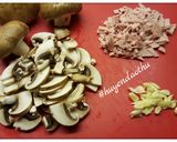 Hình bước làm 1 của món Spaghetti Carbonara champignons