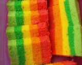 Foto langkah ke 7 dari resep Rainbow Cake.