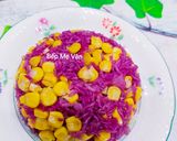Hình bước làm 3 của món Xôi bắp lá cẩm
