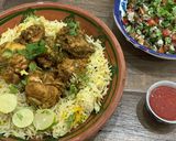 A picture of step 6 of Chicken Sajji.
