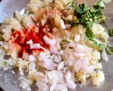 A picture of step 2 of Healthy breakfast Potato 😋 onion Paratha 😋💐.