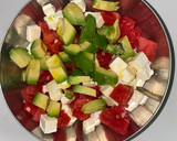 Foto del paso 2 de la receta: Ensalada de feta y sandía