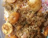 A picture of step 6 of Mutton and egg biryani #recipes marathon.
