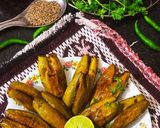 स्पाइसी मसाला भरवा आलू परवल (Spicy masala bharwan aloo parwal recipe in hindi) रेसिपी चरण 6 फोटो