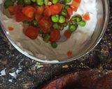 A picture of step 5 of Cream cheese fruit and Sprout Salad.