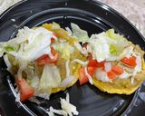 A picture of step 6 of Sopes with Pork Cracklings in Green Salsa.