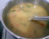 A picture of step 5 of Sweetcorn vegetables soup.