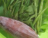Foto langkah ke 1 dari resep Tumis Jantung Pisang Daun Singkong Buncis.