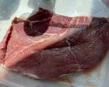 A picture of step 1 of Instant Pot Filipino Bistek.
