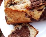 A picture of step 6 of Marbled chocolate banana bread.