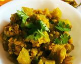 A picture of step 1 of Khira besan Subji !!! (Cucumber).