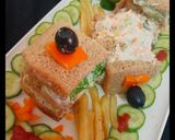 A picture of step 5 of Chicken mayonnaise sandwiches.