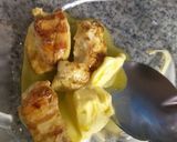 A picture of step 6 of Saffron chicken kebab.