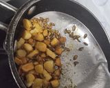 A picture of step 3 of Instant Mung dal palak.