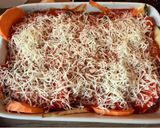 Rakott édesburgonyás, cukkinis padlizsán recept fázis 3 fotója
