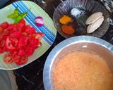 A picture of step 1 of Daal with simple rice.