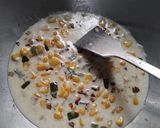A picture of step 3 of Corn Capsicum Sandwich.