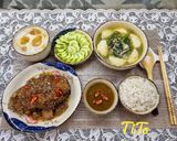 Hình bước làm 3 của món Canh cua đồng khoai từ rau muống