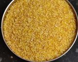 A picture of step 1 of Broken wheat (dalia) khichdi.