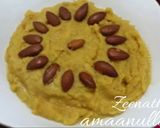 A picture of step 4 of Moong Dal Halwa.