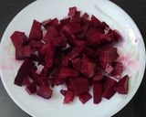 A picture of step 2 of Beetroot dosa.