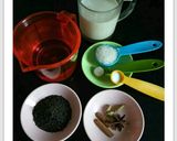 A picture of step 1 of Kashmiri Pink Tea.