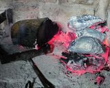 Foto del paso 2 de la receta: 🔥🍠🥃Batatas flambeadas asadas al rescoldo - Batatas caramel scotch 🥃🍠🔥