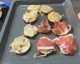 Foto del paso 2 de la receta Berenjenas rellenas de jamón y queso al horno a lo Raimundo