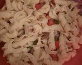 A picture of step 1 of Mango Pasta chaat.