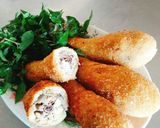 Hình bước làm 6 của món Đùi gà bó xôi chiên giòn