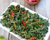Foto langkah ke 4 dari resep Tumis Daun Singkong Teri.