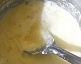A picture of step 2 of Milk Cake/kalakand (phitkari/alum powder).