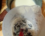 Foto langkah ke 3 dari resep 65. Puding Lapis Coklat Milo Oreo.
