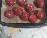 عکس مرحله 4 از دستور کوکی رد ولوت (شیک،خوش طعم و خواستنی) در سرخ کن بدون روغن