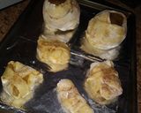 A picture of step 5 of Pastry Puff Poached Pears & Homemade Honey Syrup.
