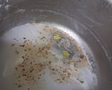 A picture of step 2 of Cardamom chai.