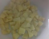 A picture of step 1 of Warm potato, chickpea and salmon salad.