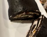 A picture of step 5 of Chocolate Fruit Roll Cake.