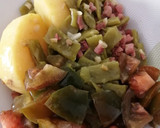 Foto del paso 3 de la receta: Judía verde con ajo, jamón y tomate